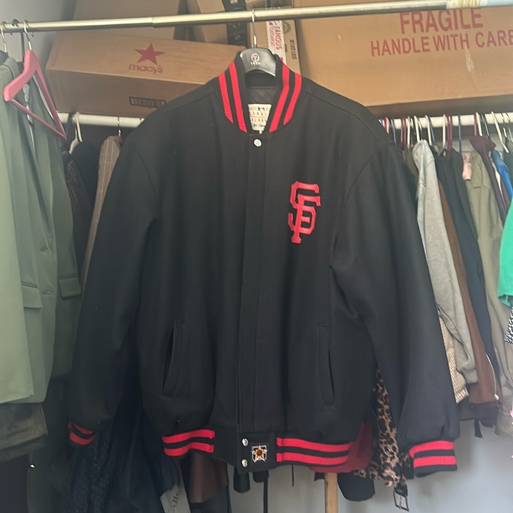 JH Designs genuine merchandise wool SF Giants jacket XXXL